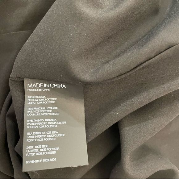 Club Monaco Quynh Asymmetrical Midi Dress | Black | Size: 00 - Picture 9 of 9